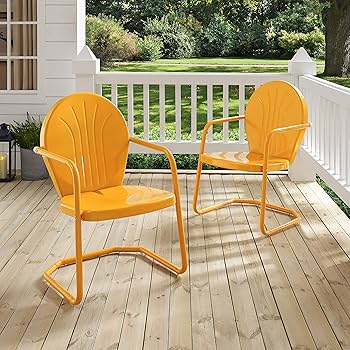 Amazon.com : Crosley Furniture Griffith Outdoor Chair, Retro